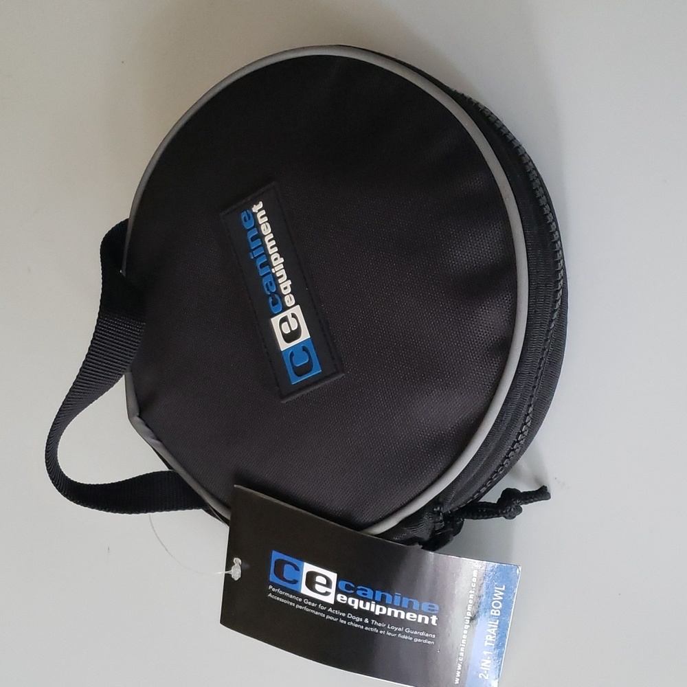 Canine Equipment 2 in 1 Collapsible Trail Bowl